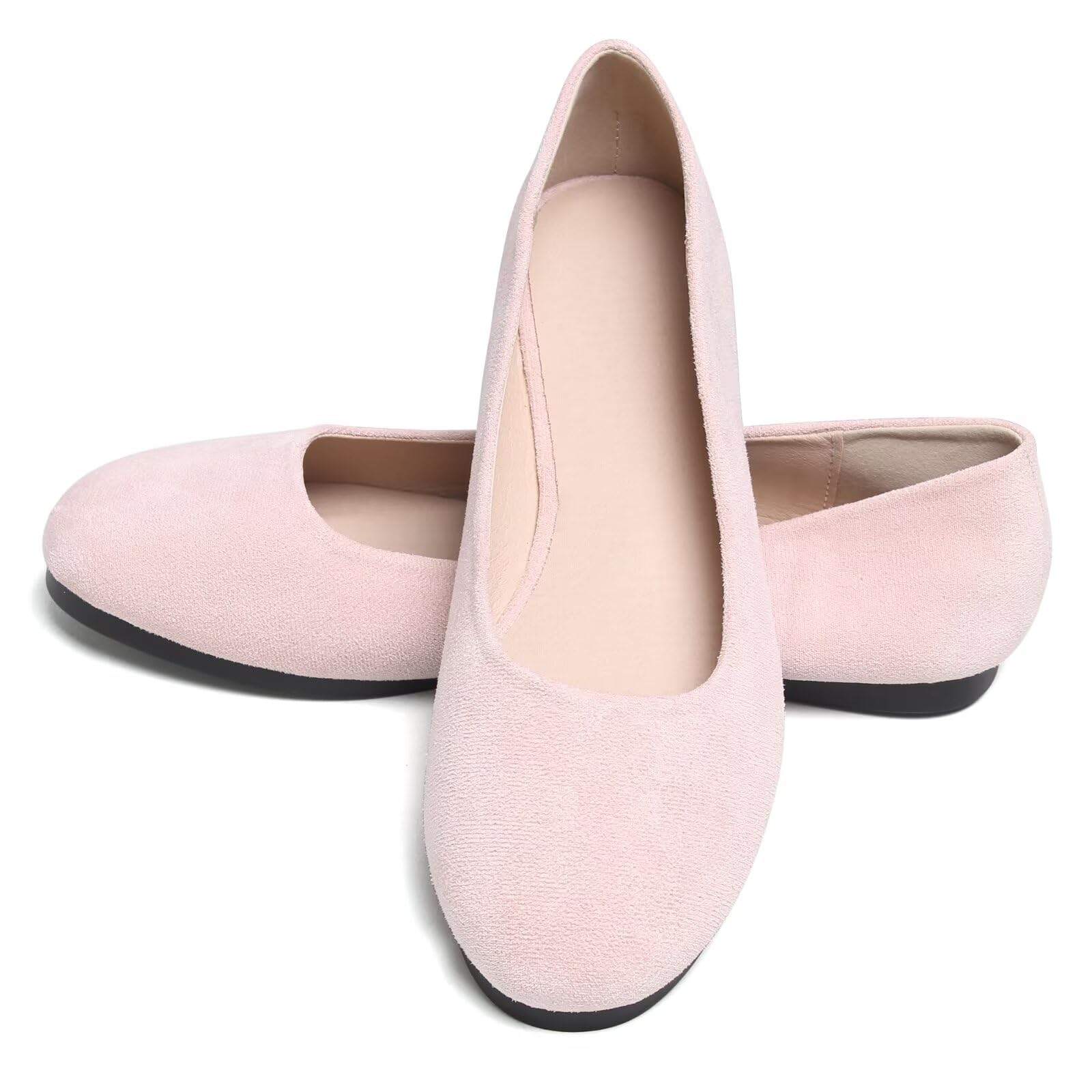 Dear Time Women's Flats Comfortable Slip On Ballet Flats Soft Solid Casual Shoes