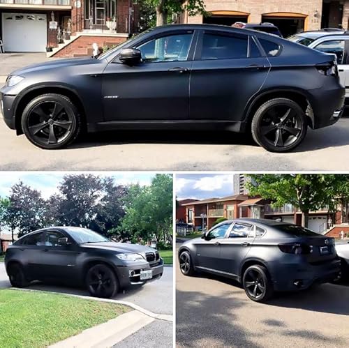 Vvivid+ Satin Vinyl Detailing Pinstriping Trim Tape (2" X 20Ft, Black) #TOP3