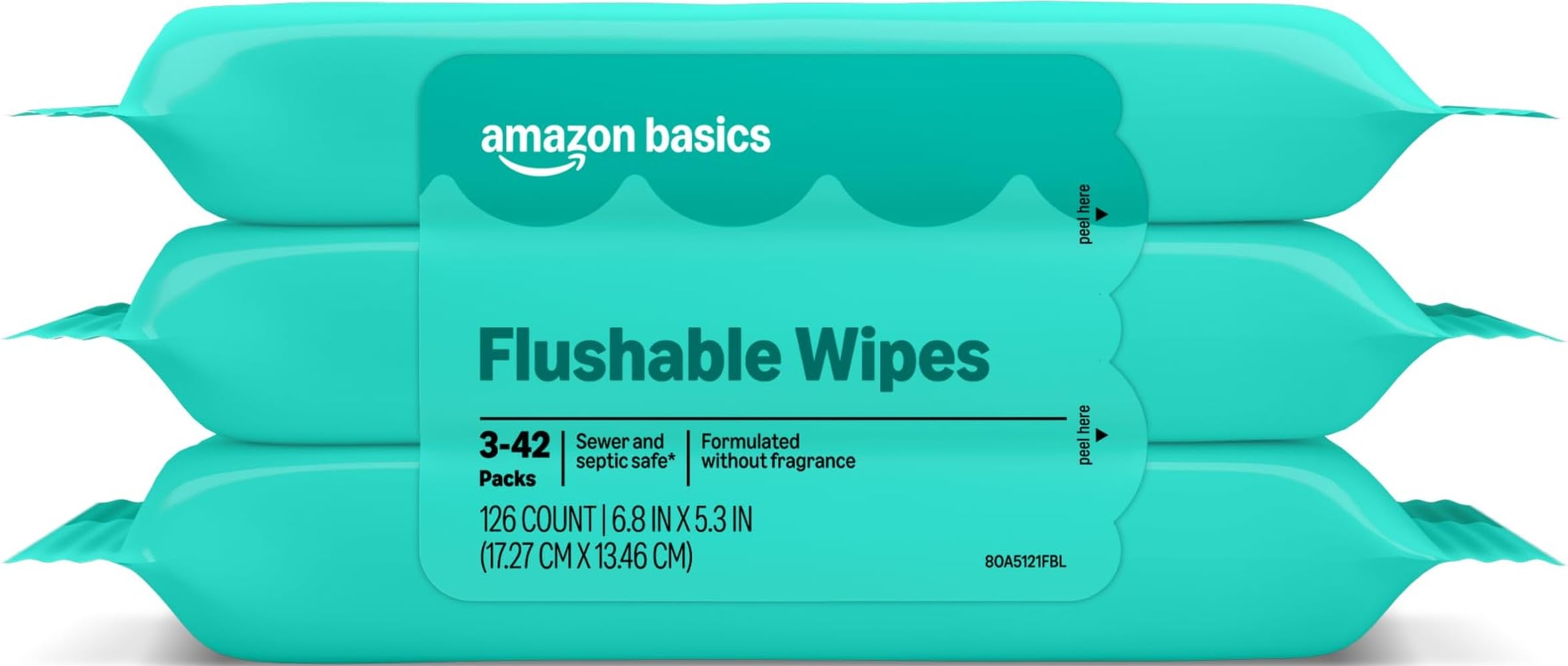 Fragrance-Free Adult Wet Wipes, 126 Count
