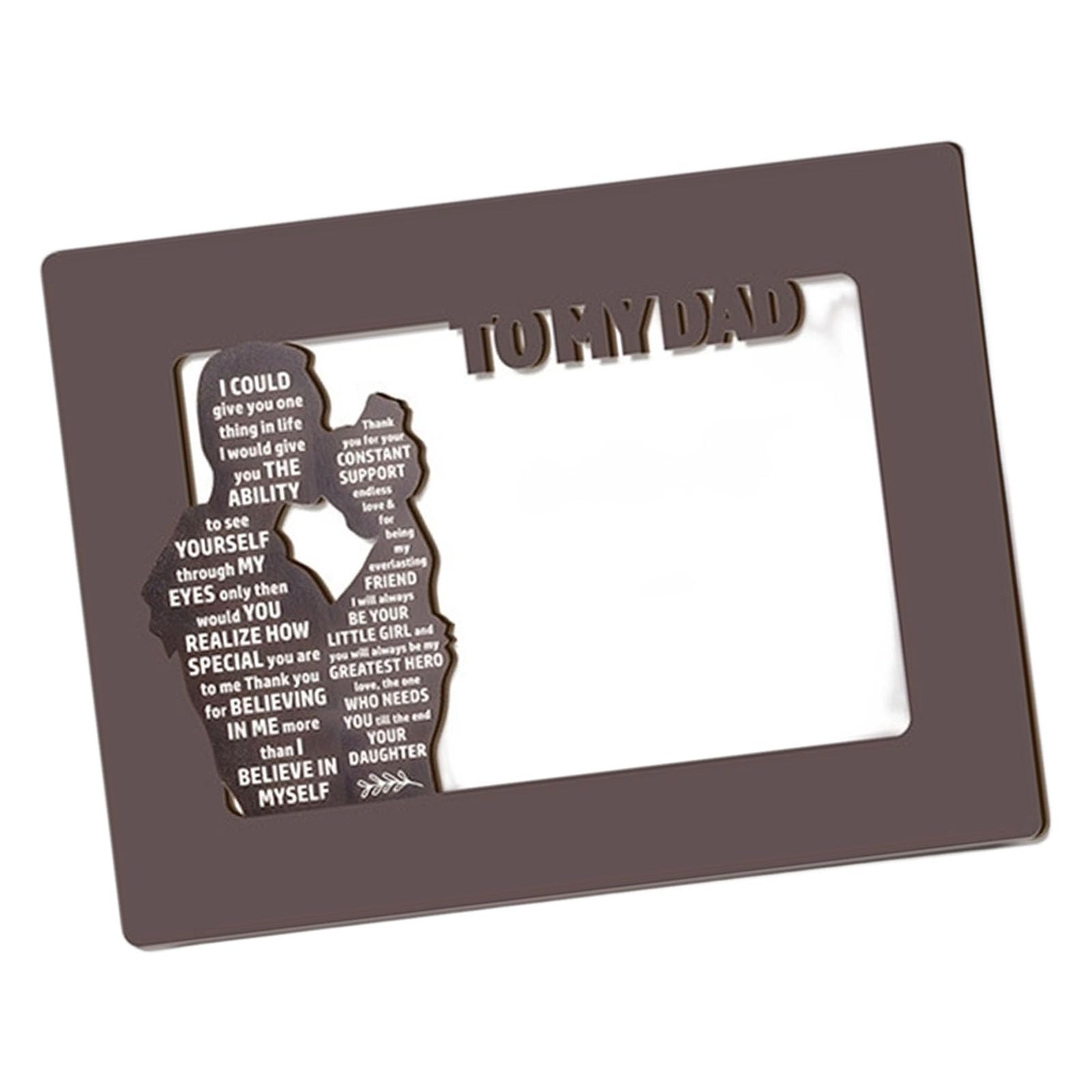 Farmhouse Wood Engraved Frame Mother/Father Day From Warming Words Rustics Keepsakes Picture Frame