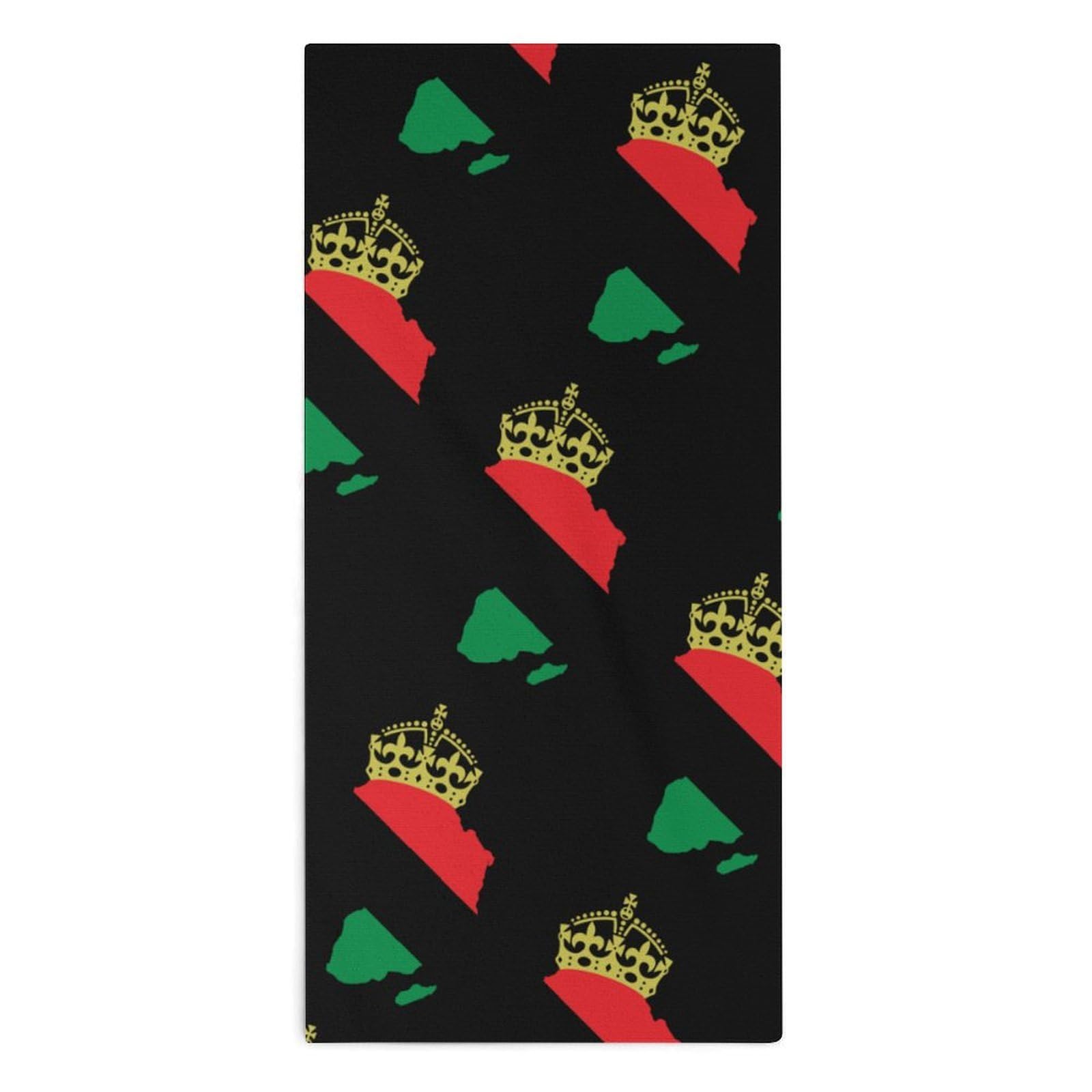 NCLQVJXZKHW African American Pride Hand Towels Soft Face Towel Gym Bathroom Travel Hotel 13"x28"