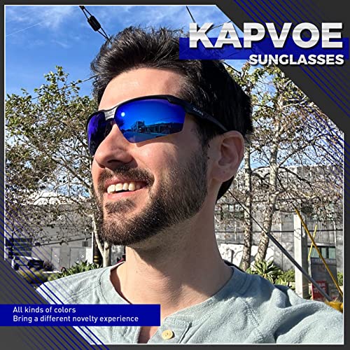 KAPVOE Sports Sunglasses Polarized Cycling Glasses Baseball Running Mountain Bike Triathlon Golf MTB for Men Women - K87 - Image 2