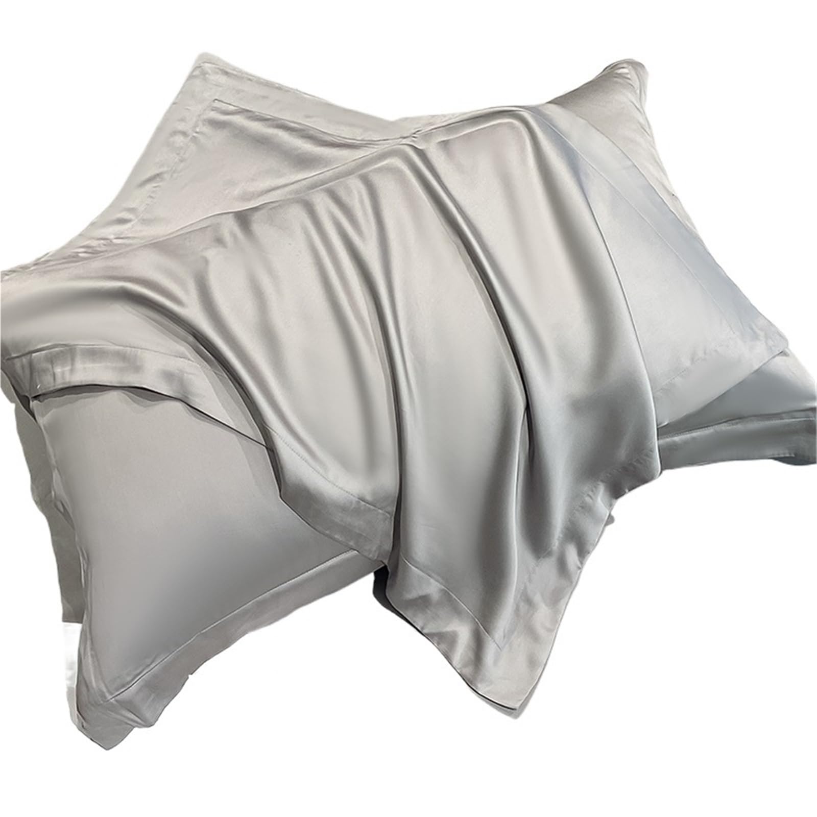 Silk pillowcase Tencel Pillowcase Summer Ice Silk Cool Pillow Case Single(Color 4)