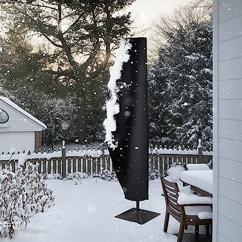 boyspringg Capas para guarda-chuvas cantilever de pátio de 2,7 a 4 metros com deslocamento 420D à pr