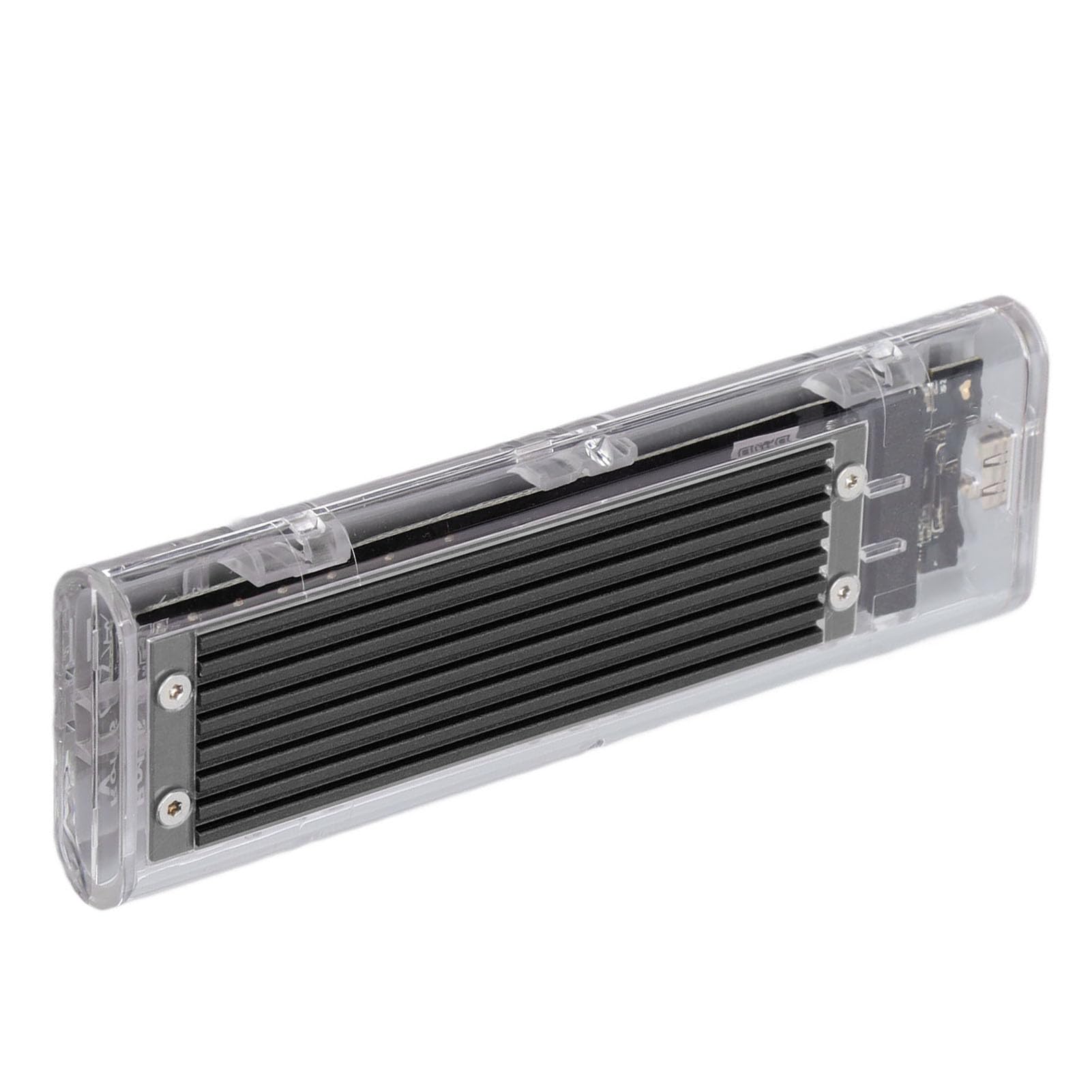 Vikye Adattatore per Disco Rigido Esterno Trasparente, Convertitore USB 3.1 Gen2, 10 Gbps, velocità di Trasmissione Reale di 10 Gbps per Giochi su Larga Scala (BLACK)