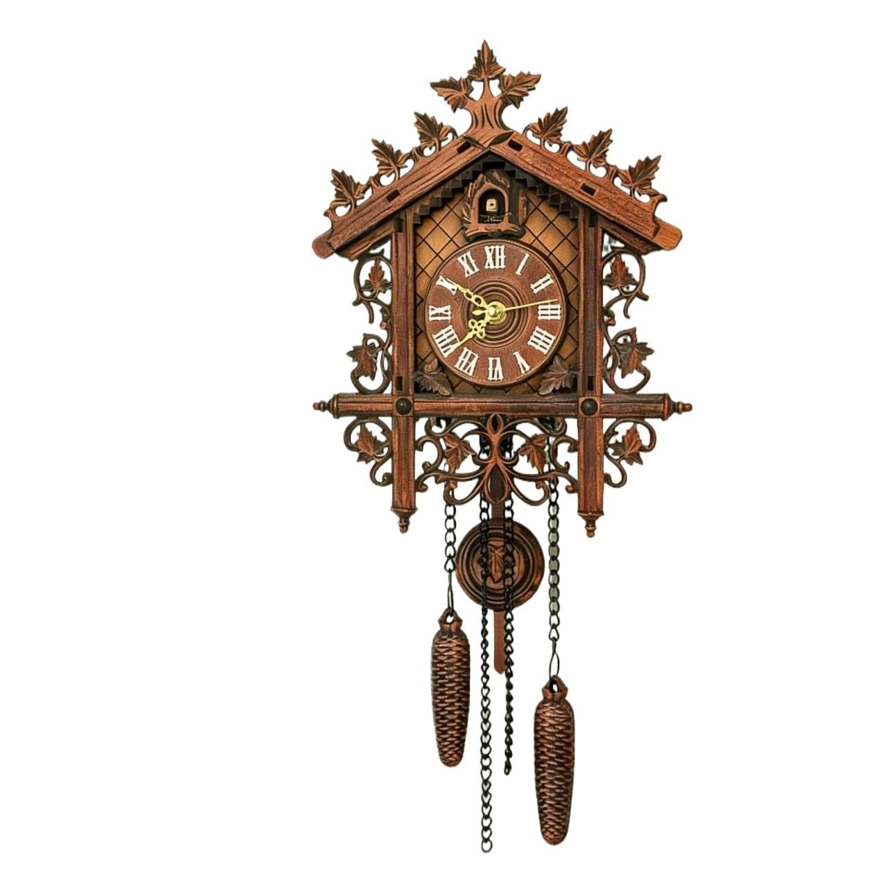 Horloge murale vintage lisible en bois pour habiller un mur vide