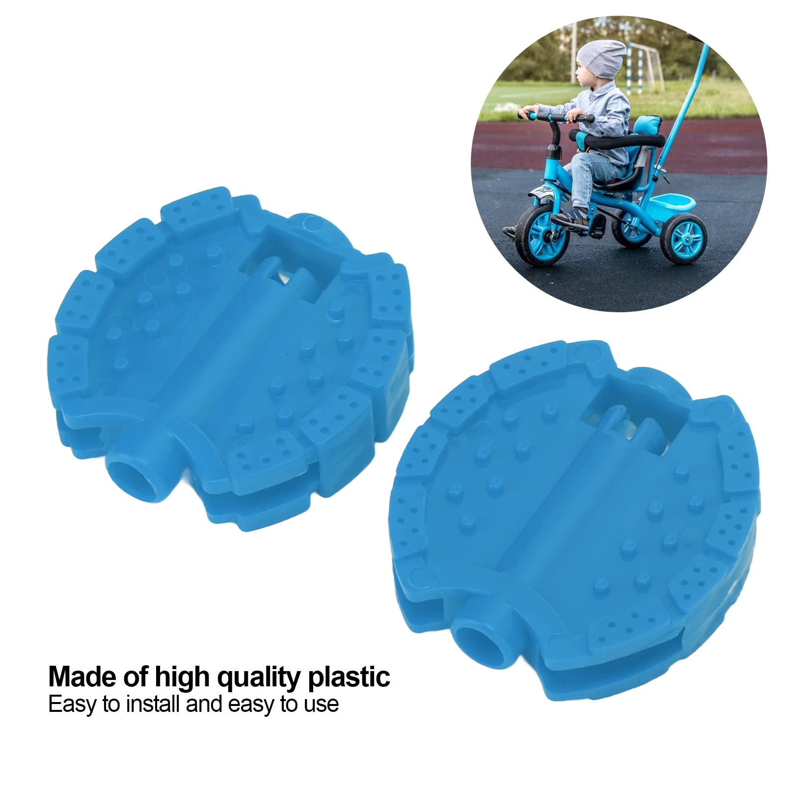 Pédales Vélo Enfant Plastique - Faciles à Installer Pour Tricycle Ou Vélo Bébé, 3 Couleurs Fun
