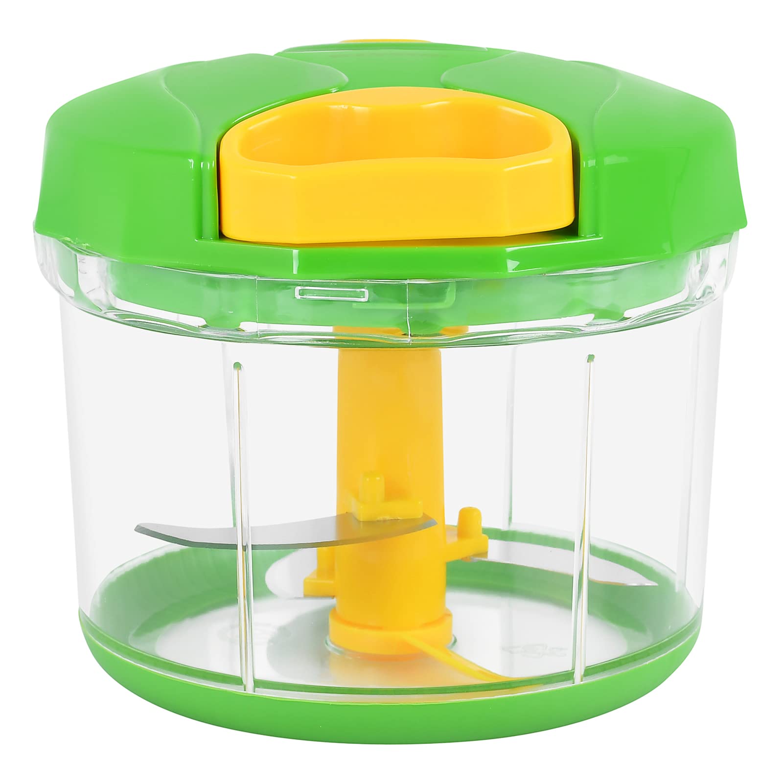 Winsor Manual Onion Cutter |Transparant Vegetable Chopper With Stainless Steel Blades | Multifunction Meat, Nuts, Fruit Cutter And Mixer With Pully | Onion Chopper | WR6052