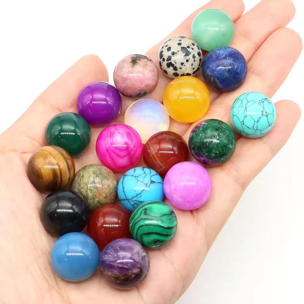 16mm Natural Amethyst Quartz Crystal Sphere – Polished Gemstone Ball for Energy, Meditation, and Home Décor