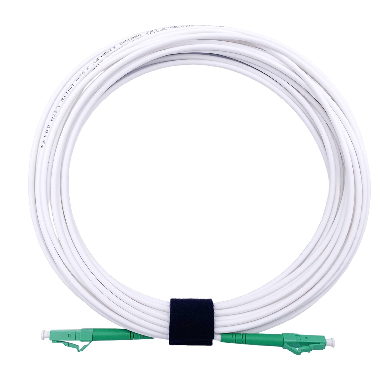 Elfcam® - Cavo Fibra Ottica LC/APC per LC/APC Simplex Monomodale, OS2 9/125µm, Bianco (2M)