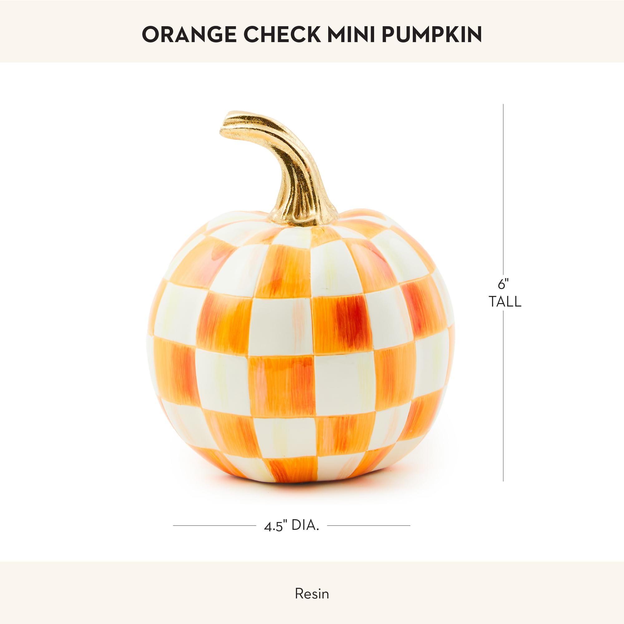 Amazon.com: MACKENZIE-CHILDS Mini Pumpkin, Resin Halloween