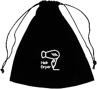 Vista 1 de FOMIYES Bolsa para secador de pelo, bolsa con cordón para secador de pelo, bolsa de almacenamiento con cordón, soporte simple para secadora de pelo