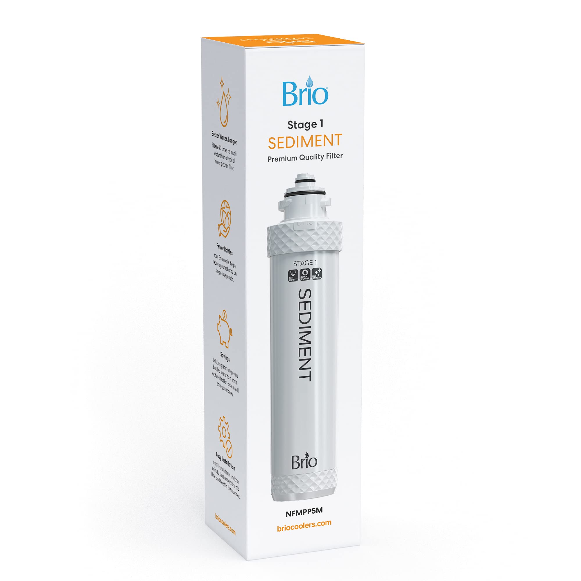 Brio QuickChange Water Cooler Filter Cartridge Stage