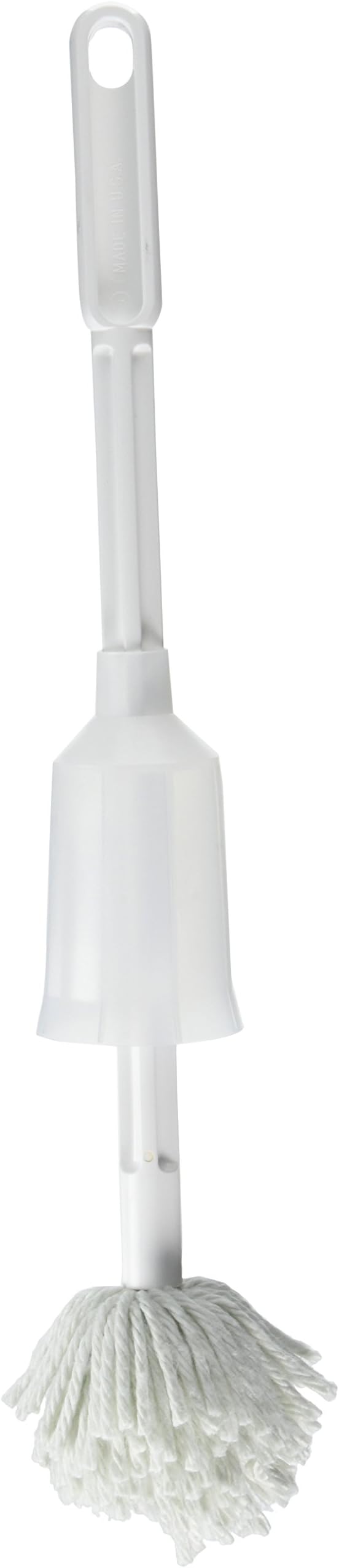 Toilet Bowl Cleaner Brush – Antimicrobial Toilet Swab with Soft Non-Scratch Head, Long Handle, Deep Cleaning Under Rim (Pack of 1)