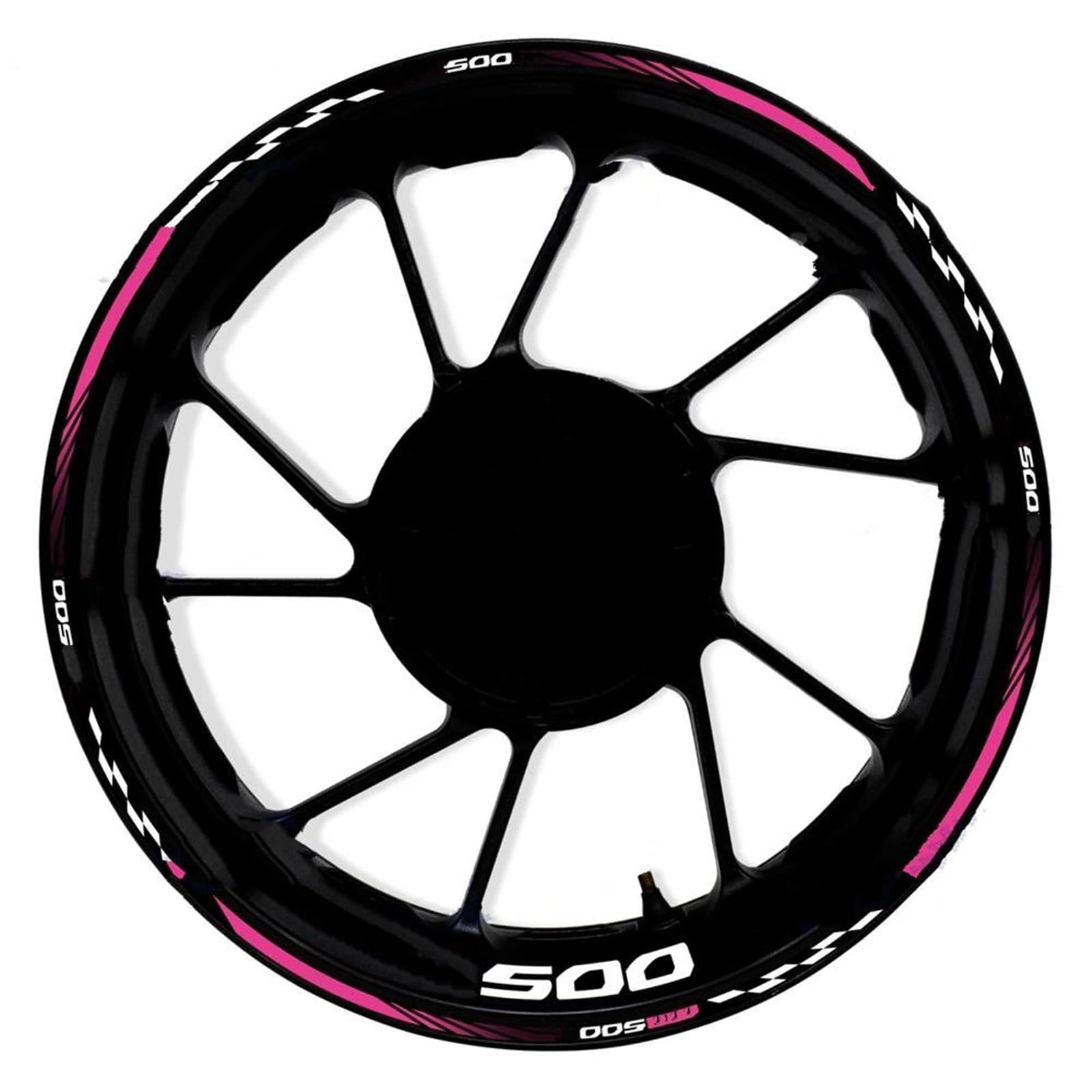 Motorcycle Front Rear Wheel Hub 17 Inch Sticker Waterproof Reflective Rim Decal Stickers for CB500X