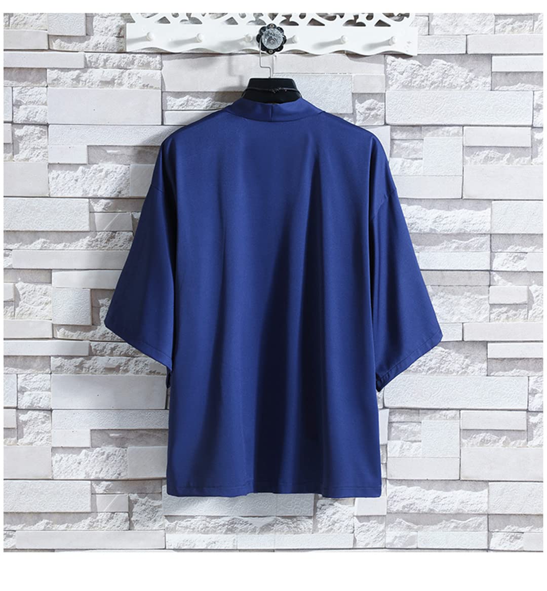 Cardigan japonais pour homme Kimono traditionnel Vêtements de rue Yukata Chemise kimono pour homme