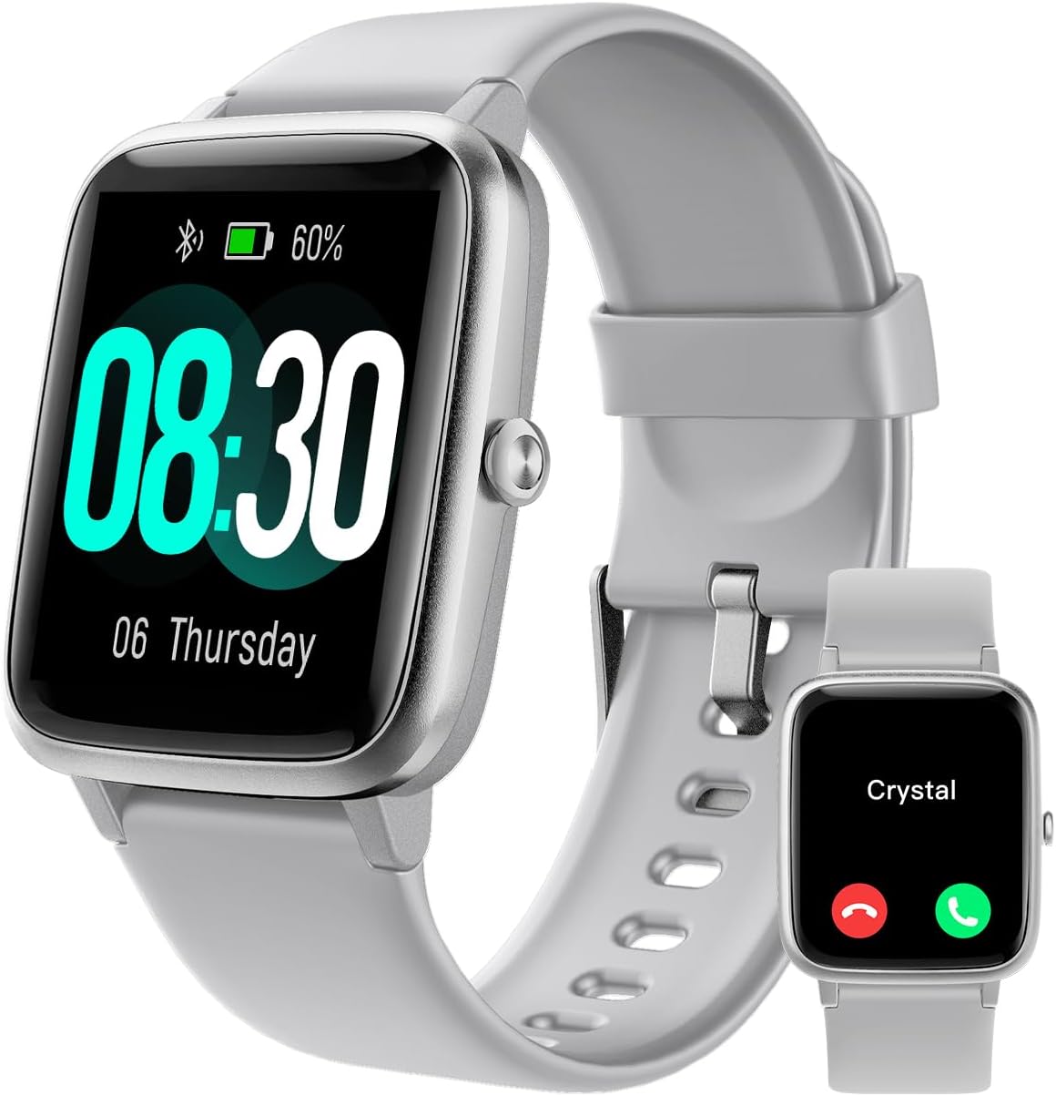 GRV Smart Watch Answer Dial Call,Fitness Watch with Heart Rate Monitor,Step Counter,Sleep Tracker,Sports Fitness Tracker Watch Pedometer Call SMS Notification Smart Watches for Women Men