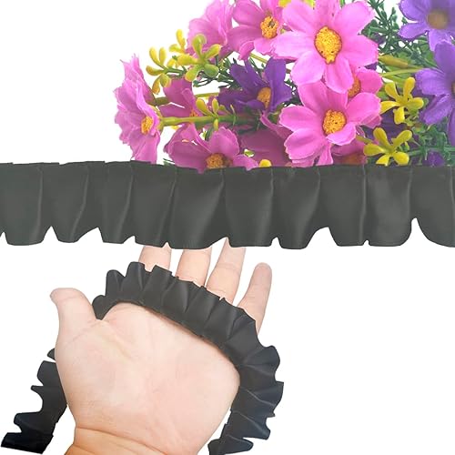 10 Yards Satin Ruffle Trim Fabric Trims 1 inch Wide
