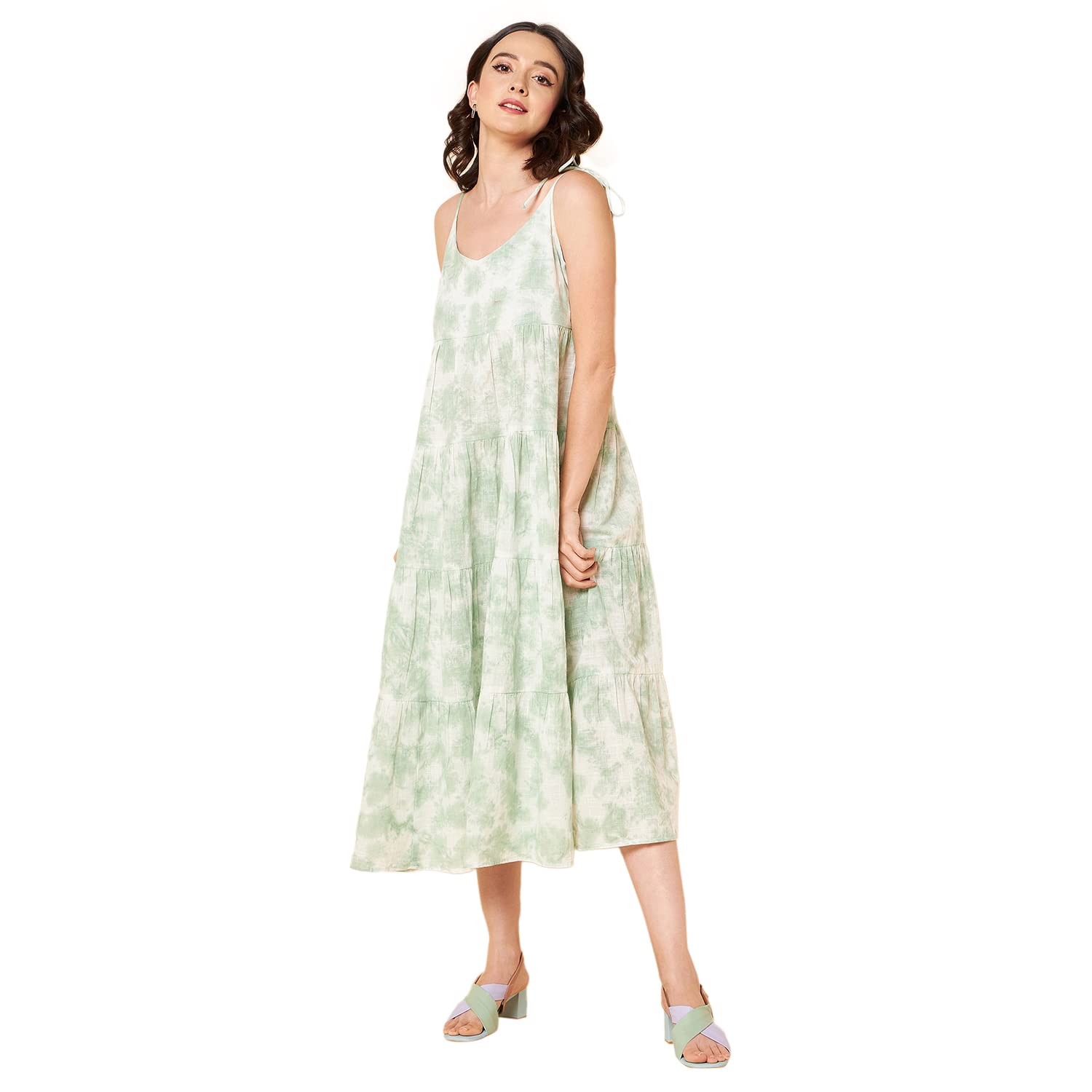 HIGH STARWomen's Cotton A-Line Maxi Dresses Pack of 1