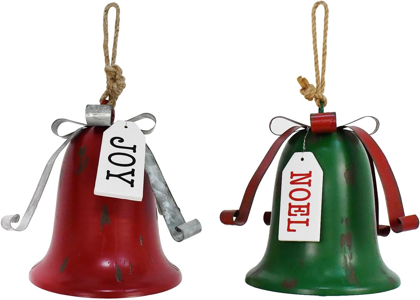 Metal Christmas Bell for Decoration Decorative Bell Hanging Ornament for Christmas Tree Wall Decor Rustic Christmas Joy Noel Bell Xmas Door Hanger Sleigh Bell Holiday Party Favors