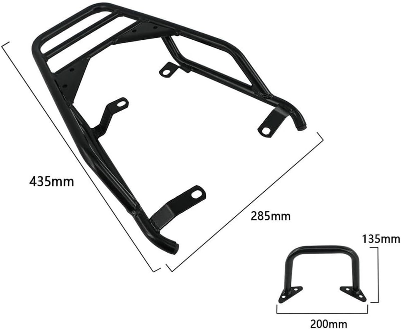 portapacchi posteriore moto Portapacchi posteriore per moto con maniglia e supporto per bagagli per BMW per PURE