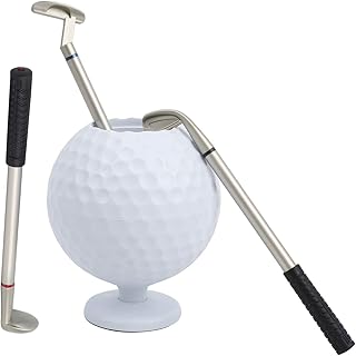 Stojak na długopis na biurko, magnetyczny uchwyt na długopis Tryb piłeczki do golfa Uchwyt na długopis do golfa z 3 szt. Długopisów golfowych na biurko do biura