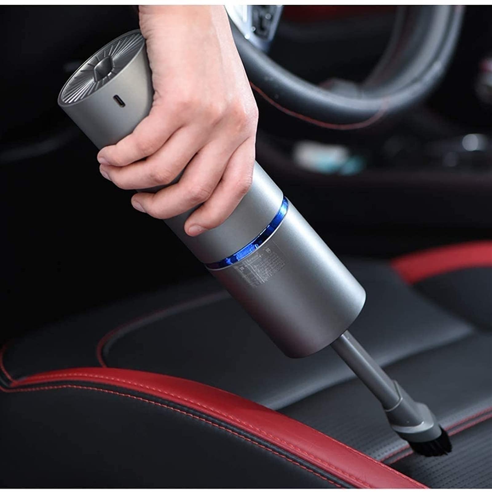 Mini aspiradora, plumero de aire y bomba de mano 3 en 1, pequeña aspiradora de mano inalámbrica, recargable por USB, escritorio fácil de limpiar, teclado, cajón, interior del coche y otras grie