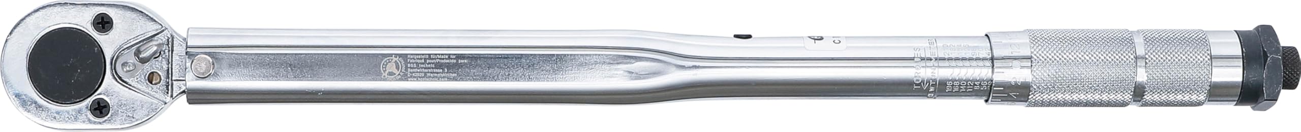 BGS Clé dynamométrique 12,5 mm (1/2") 28-210 Nm