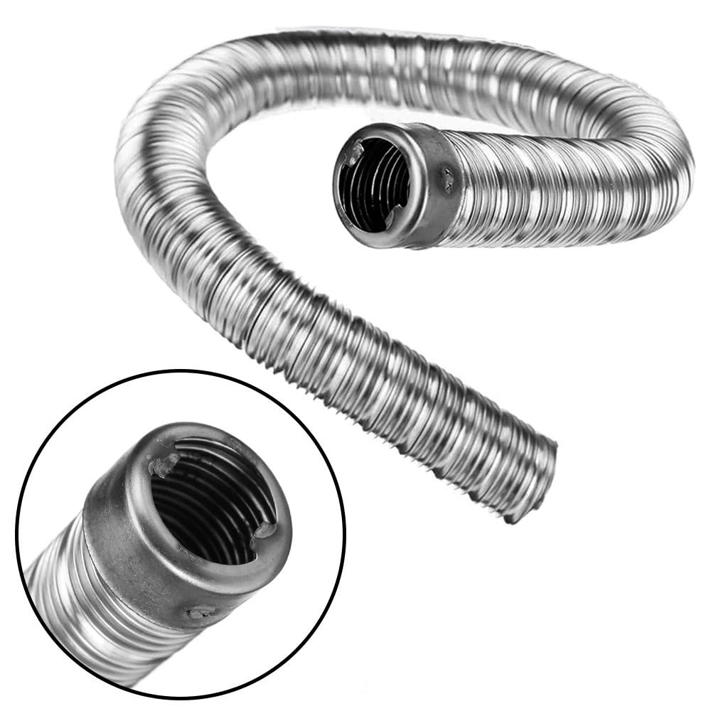 60CM Compatible for Eberspacher/Webasto Air Diesel Chauffage de stationnement Tuyau d'échappement Tube en Acier Inoxydable Tuyau de Ventilation Accessoires Automobiles