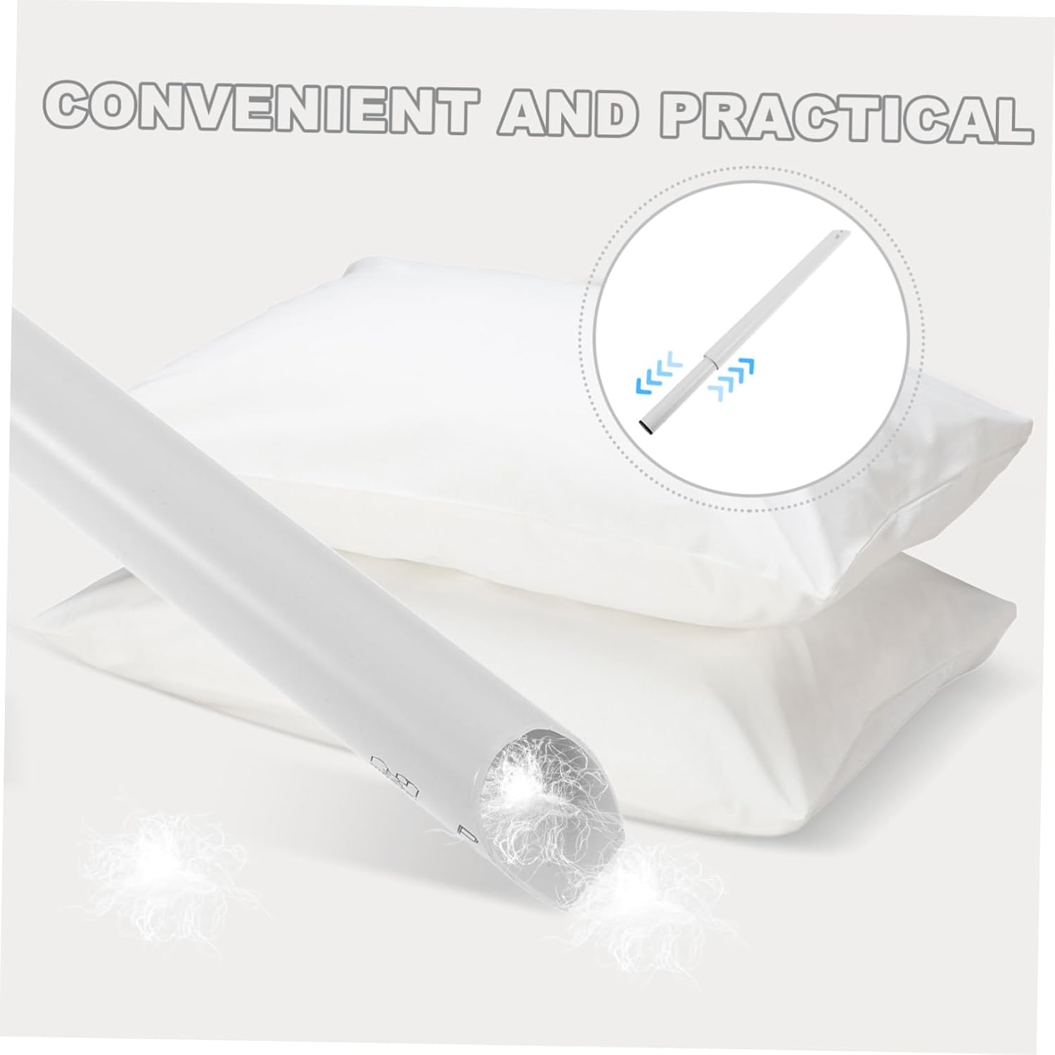Plastic Down Filling Tube for Jackets and Products DIY Home Use
