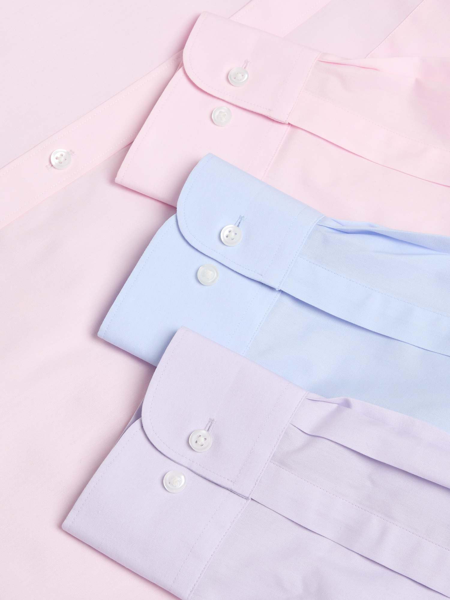 Marks & Spencer Camisas Fáciles de Planchar para Hombre Pack de 3, Ajuste Normal