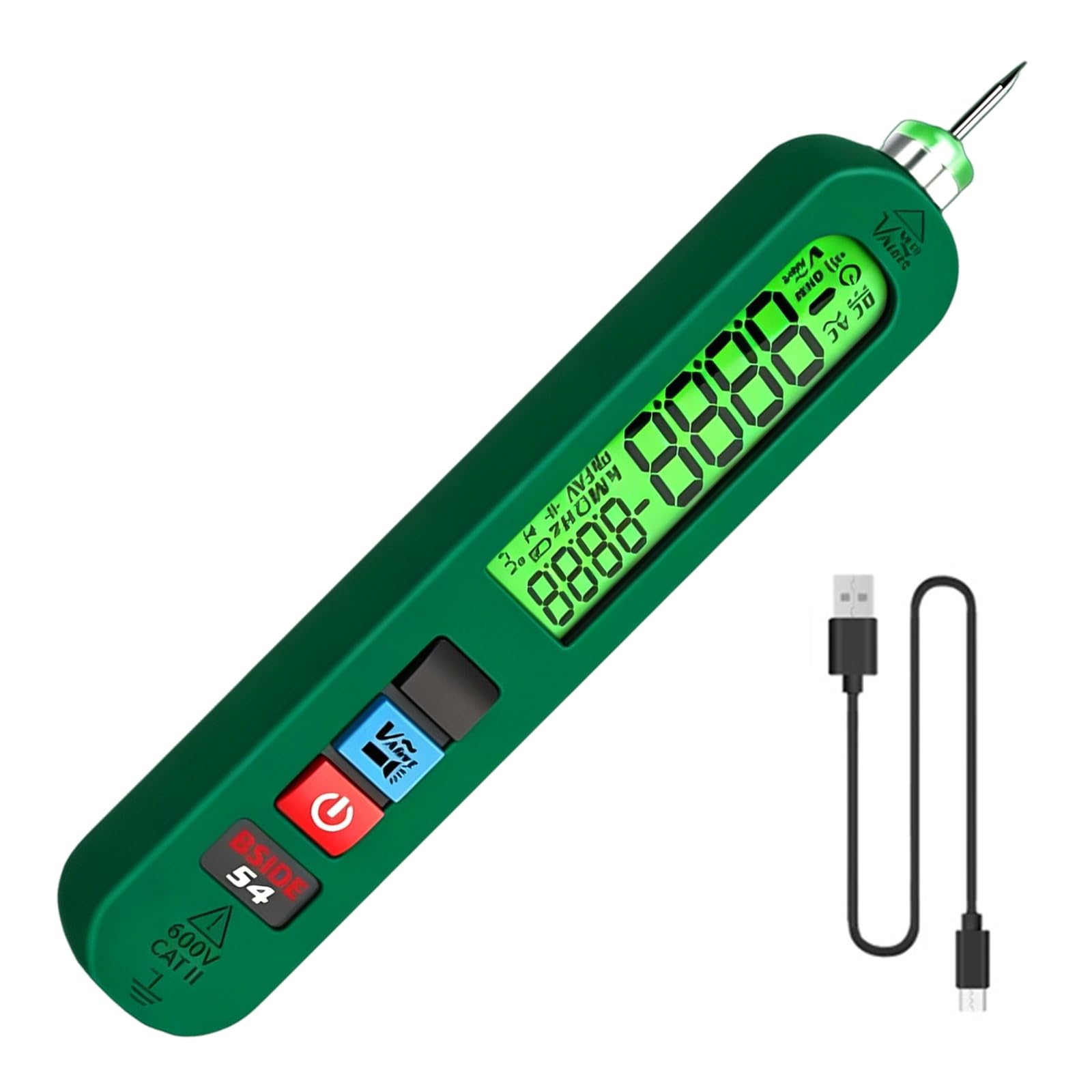 Hzbb Light/Dark Advanced Circuit Identification Tool With Live Wire Recognition And Temperature Measurement Portable Potential Tester With Flash