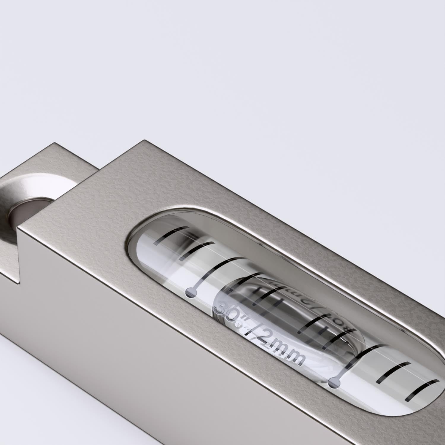 Nivel de precisión metálico, ampolla de repuesto para nivel de burbuja, ampolla tubular cilíndrica, sensibilidad precisa, MGV-661514-CS