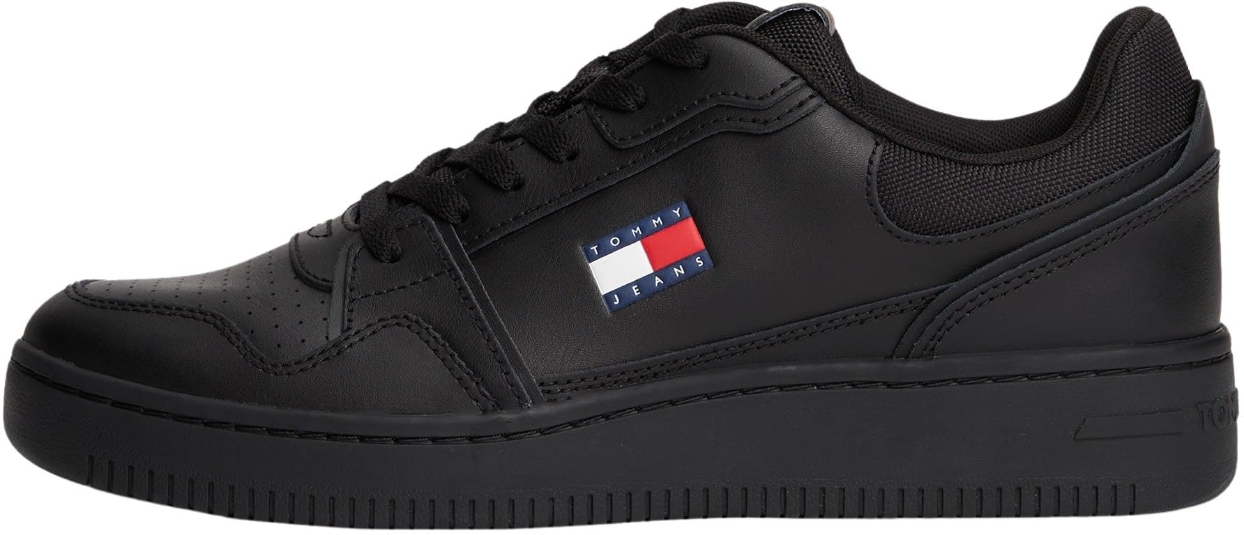 Tommy Jeans Men's Retro Leather Basket Trainers - Black Bds - 11 (46)