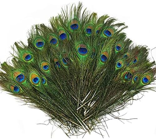 Beautiful Natural Peacock Feathers Eye Peacock Tail Feathers 10"-12" Pack of 20pcs