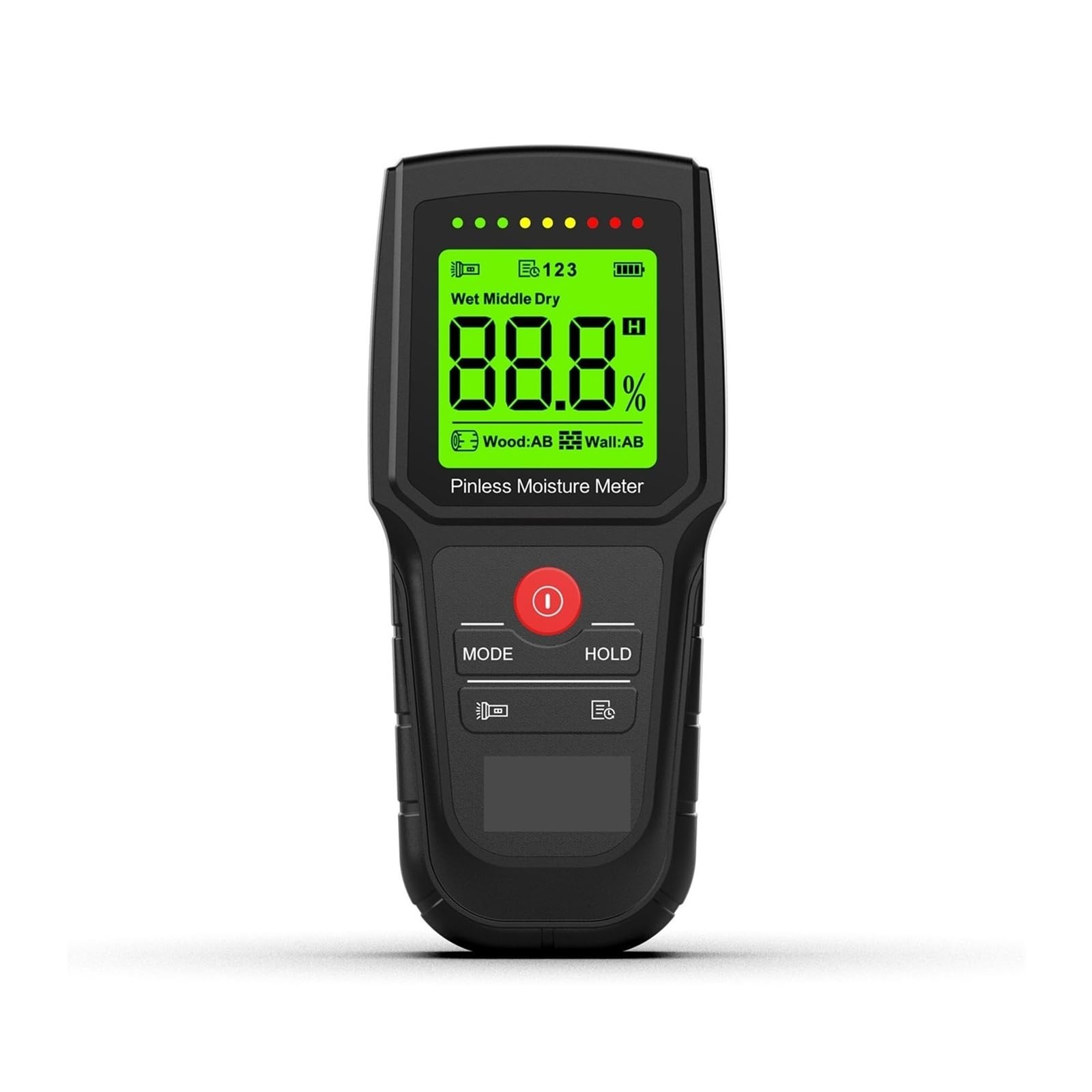 Medidor de humedad, Higrómetro digital LCD sin clavija M80, medidor de humedad for madera, for paredes hormigón y, detector para jardín, granja