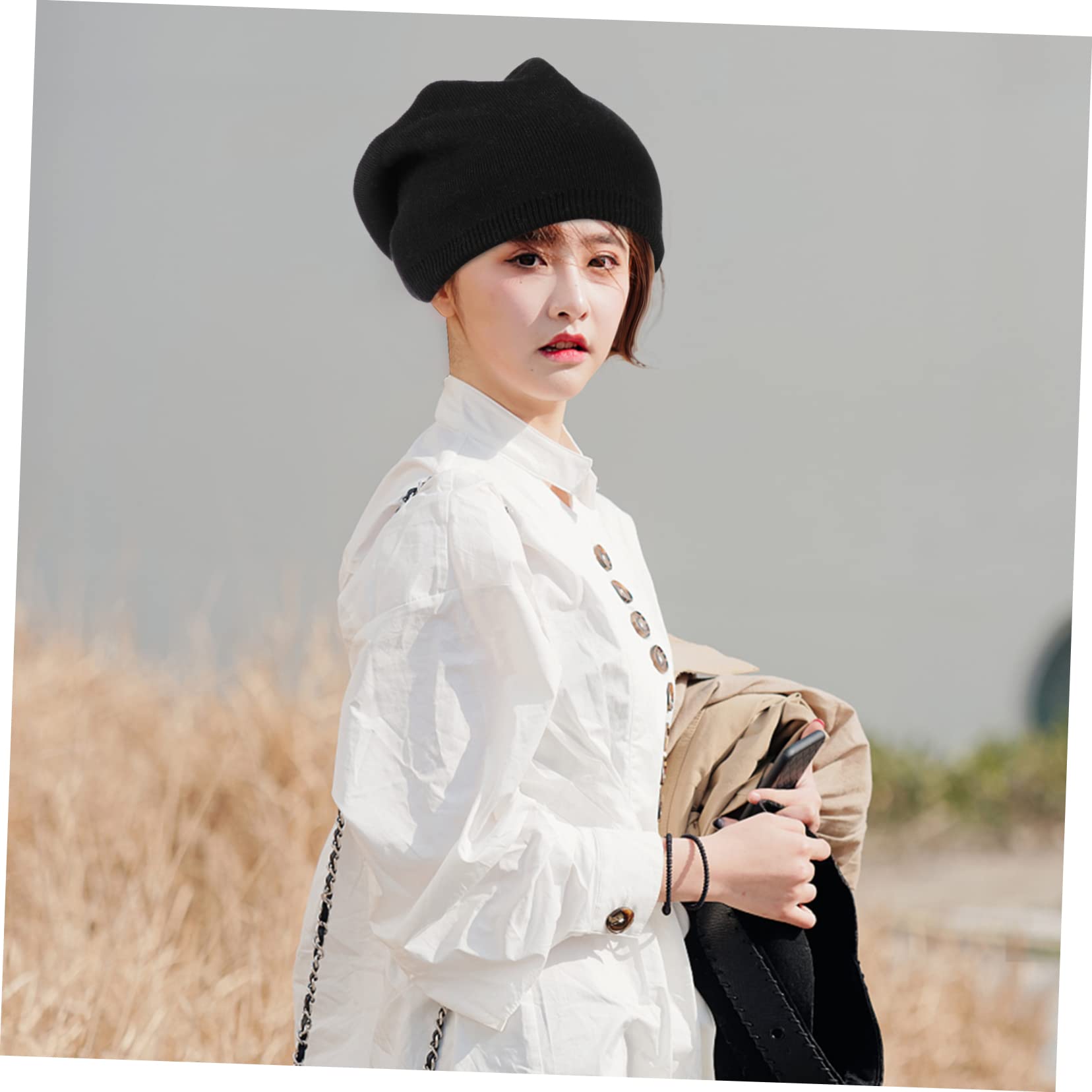 GALPADA 2 Uds Sombrero De Punto Plisado Sombreros De Mujer Sombreros De Invierno Para Hombres Sombrero De Hombre Sombrero De Invierno Para Hombres Gorros Para Hombres Para Mujeres