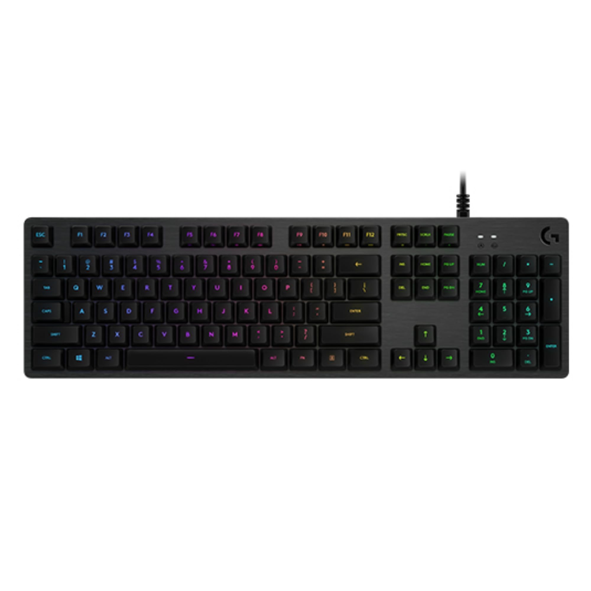 Logitech G512 Tastiera Gaming Meccanica | LIGHTSYNC RGB, Tasti Retroilluminati, Switch GX Brown, Telaio Alluminio, USB, QWERTY Layout Italiano - Nero