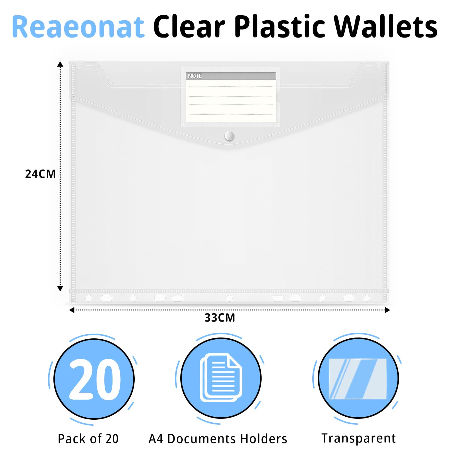 Punched Pockets Plastic Wallets - Image 2