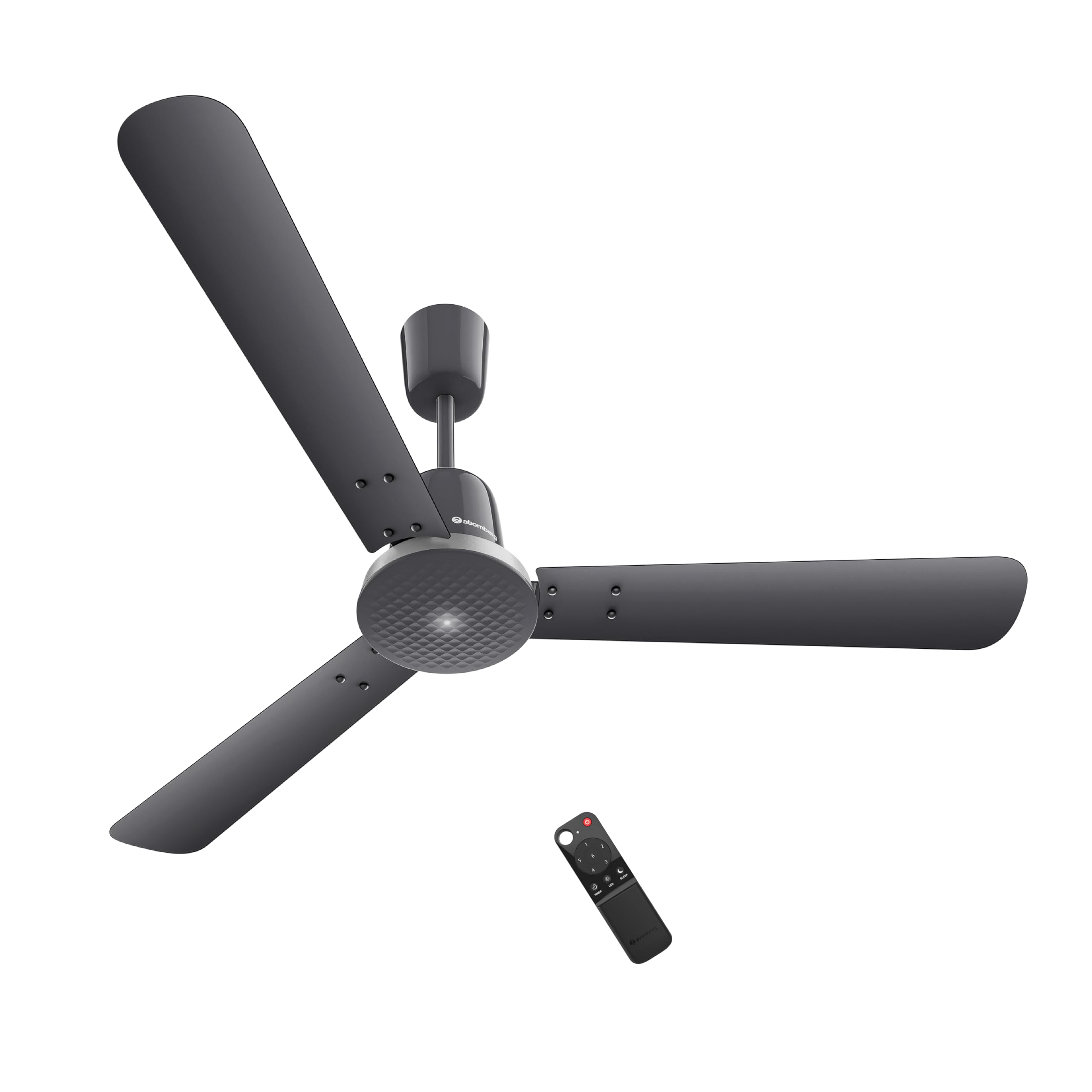 atomberg Ikano Stylique 1200mm BLDC Ceiling Fan | Newly Launched | Remote Operated | Ideal for living room | BEE 5 star | Advance Air+ Technology | Low noise operation | 3 Years Warranty (Pebble Grey)