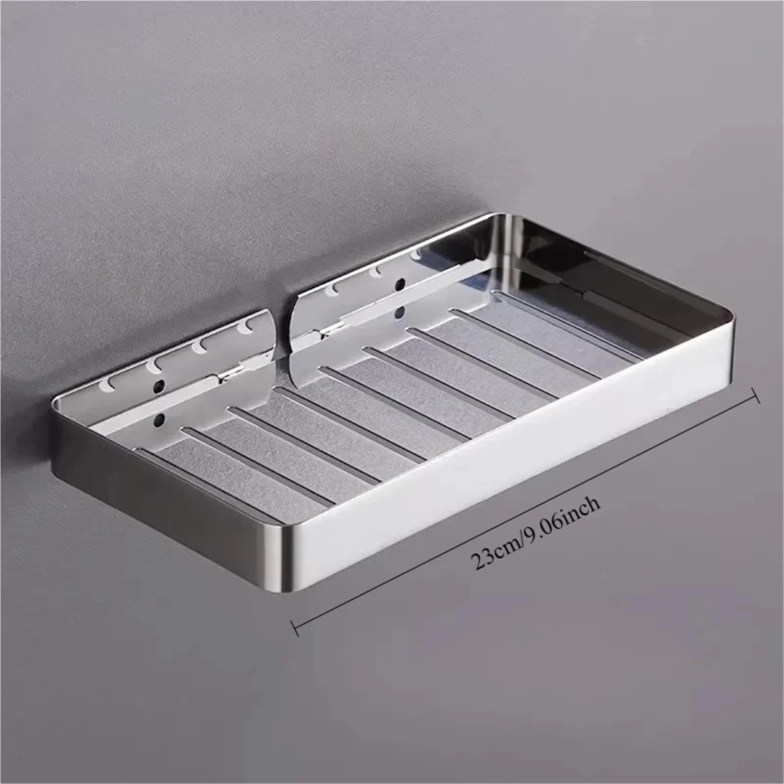 Jaboneras Jabonera de Acero Inoxidable, Plato Pared for baño sin Perforaciones
