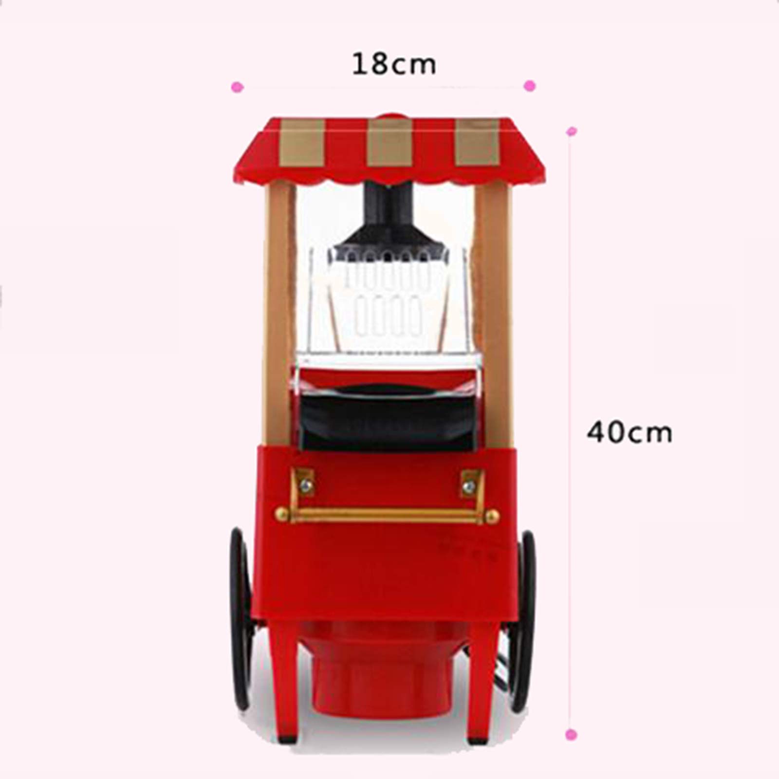 Macchina per Popcorn Ad Aria Calda, Macchina per Popcorn Elettrica per Uso Domestico 3 Min Fast Popping Fai da Te Il Tuo Gusto Sano E Senza Olio per Film Casalinghi, Guardare La TV