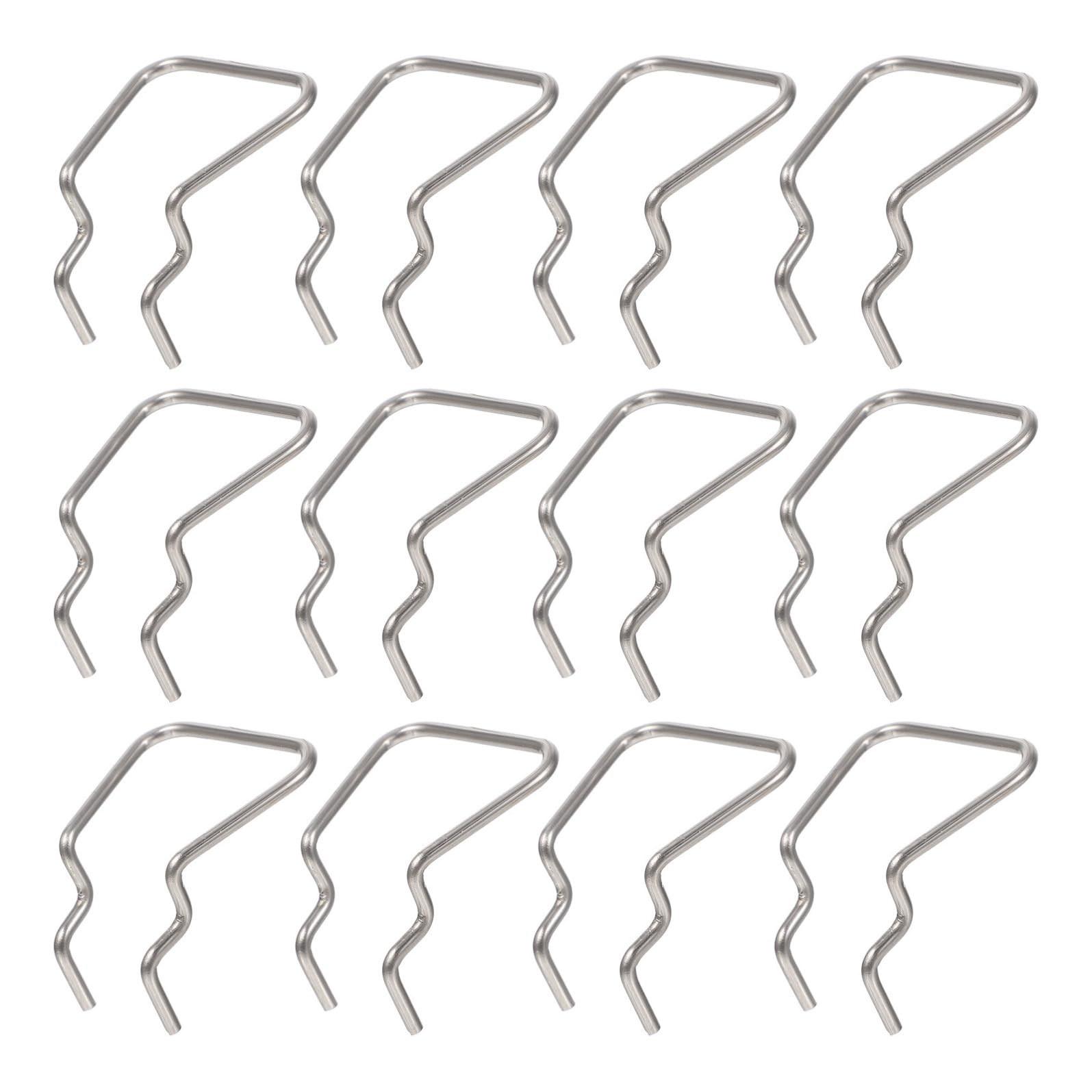 INOOMP Ganci per Pannello Forato in Metallo Inossidabile 12 Pezzi, Gancio Singolo per Esposizione Attrezzi da Officina, Compatto e Resistente per Cucina e Garage