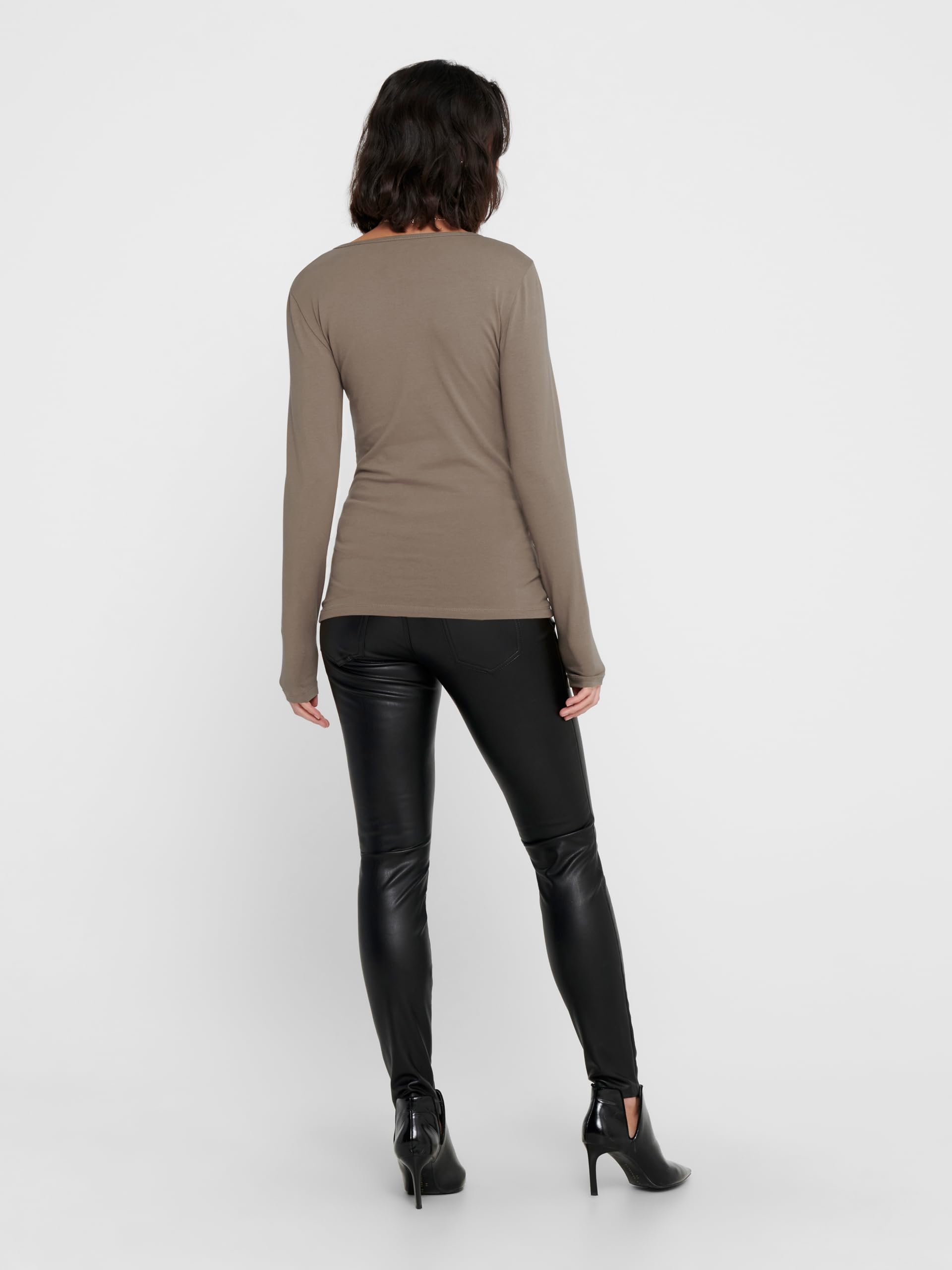 ONLY Onllive Love Life L/S Oneck Top Noos Jrs T-Shirt Donna