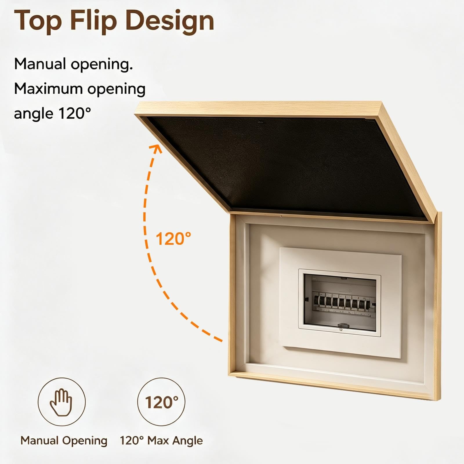 Tapa Cuadro Electrico, Decoración de Madera de Pino, Tapa Contador