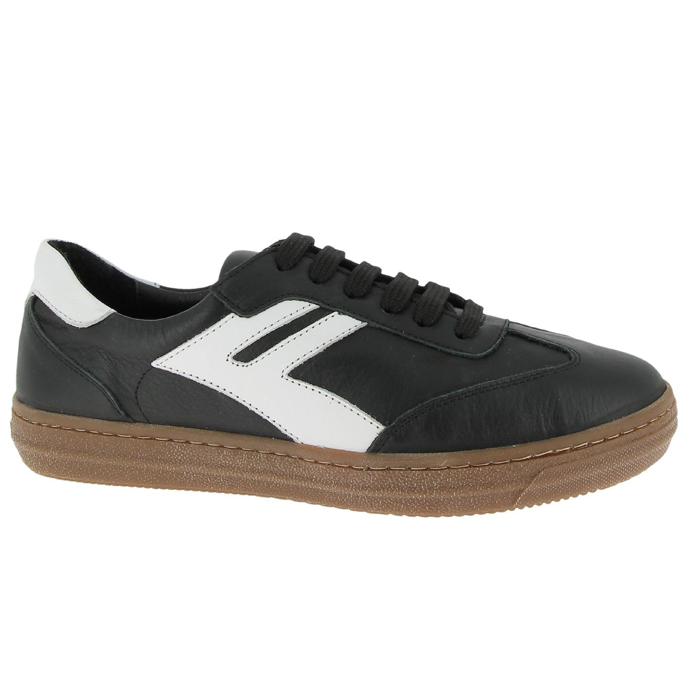 Andrea Conti Women's Damen Low Top Sneaker Freya, Black White Dark Gum, 6.5 UK