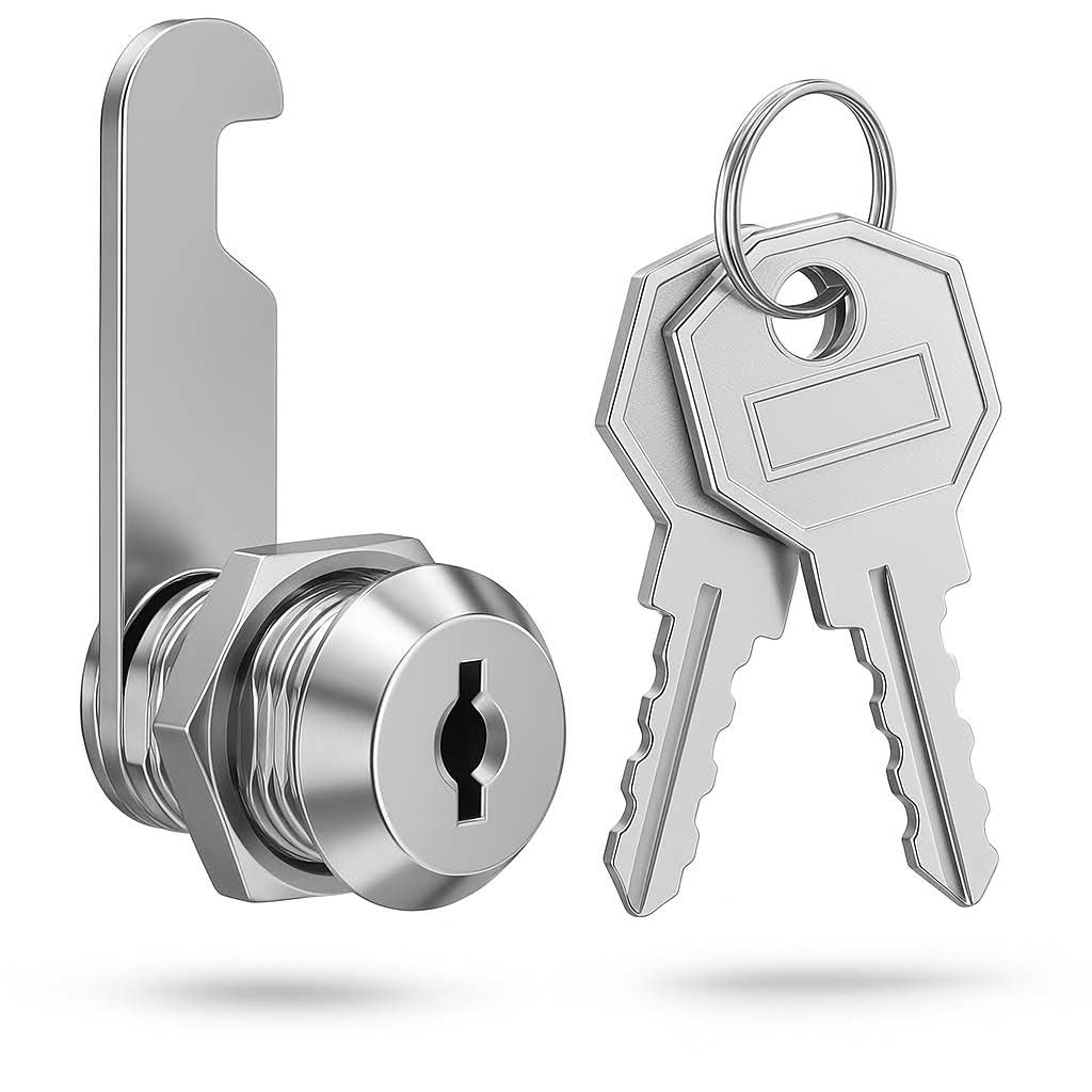 Klangfeiler® Cerradura de buzón - 2 llaves - cerradura armario - bombín cerradura buzón - bombin buzon - cerradura para armario