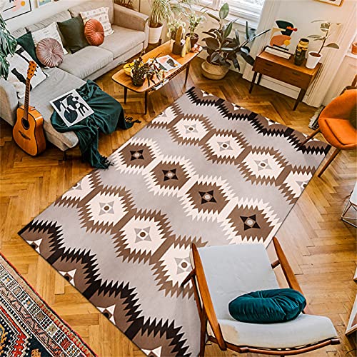 EUYXCRV Estilo Marroquí, Dormitorio De Sala De Estar De Alfombra Nórdica, Cojín De Sofá Simple, Alfombra De Piso De Oficina para Dormitorio 120 x 180cm