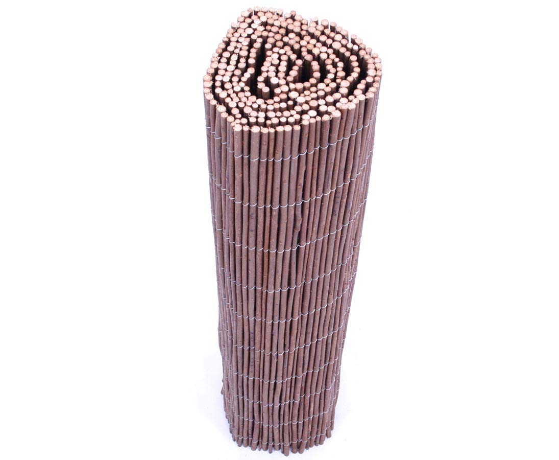 bambus-discount.com Mata wierzbowa, ochrona przed wzrokiem Hawei 100 x 300 cm – niska mata maskująca z naturalnej wikliny, 1 m x 3 m