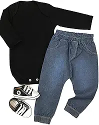 Kit 3 Peças Bebê Estilo Urbano com Body, Calça e Tênis Loja Era Uma Vez 0-12 Meses
